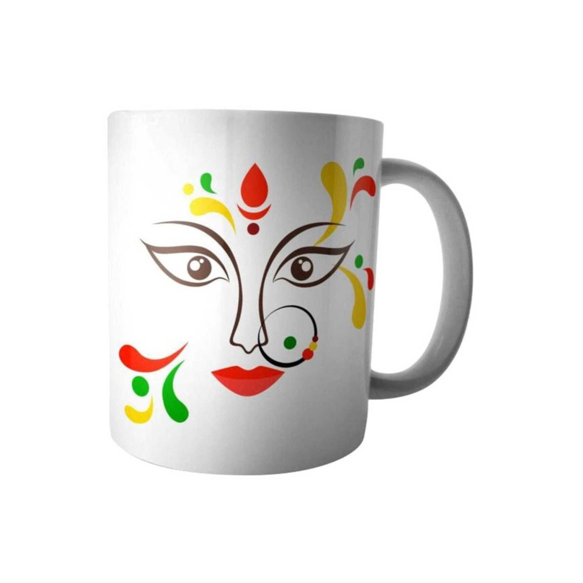 Fast Print Indian Woman Printed Ceramic Mug