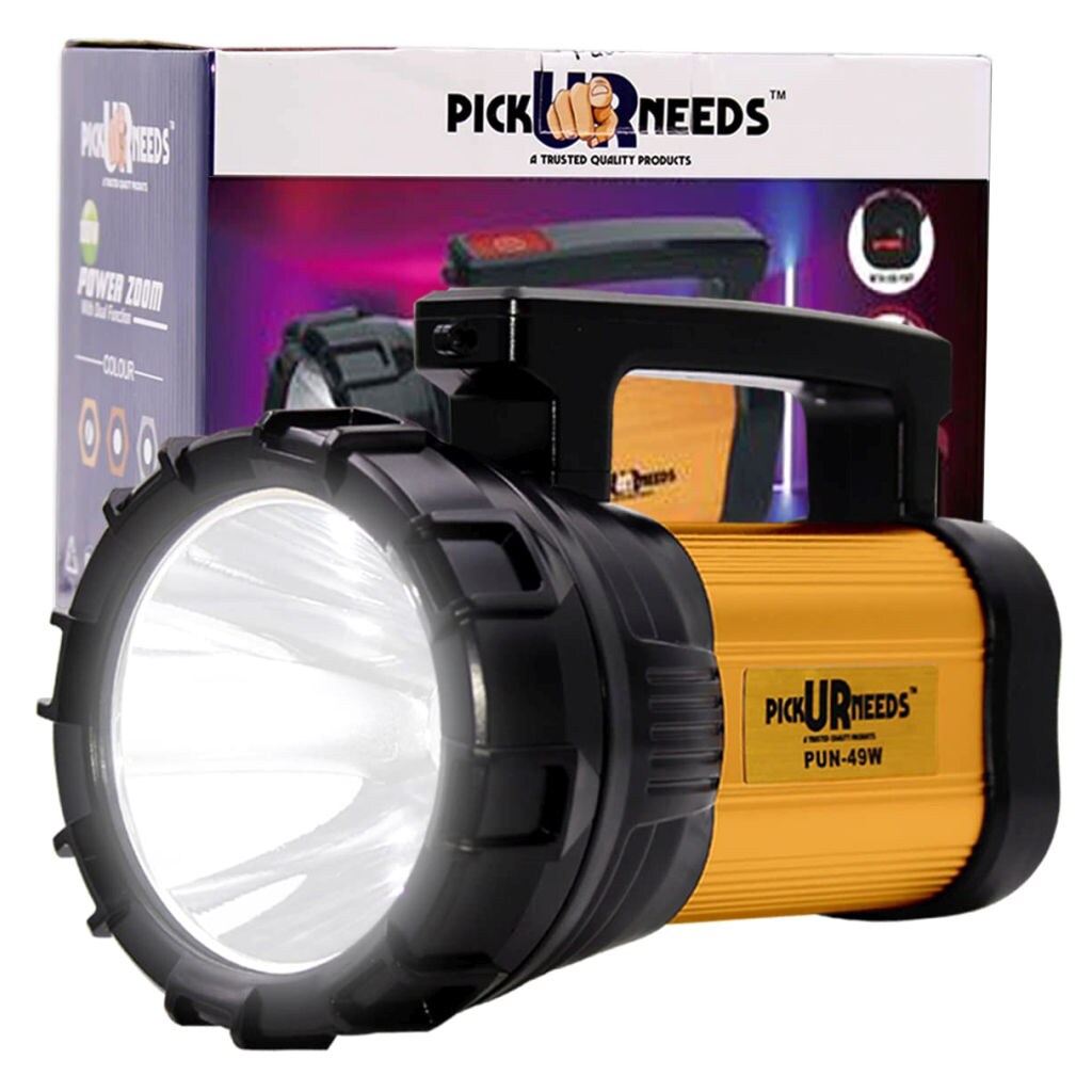 Pick Ur Needs  LED Long Range Search Torch Light, Multicolour