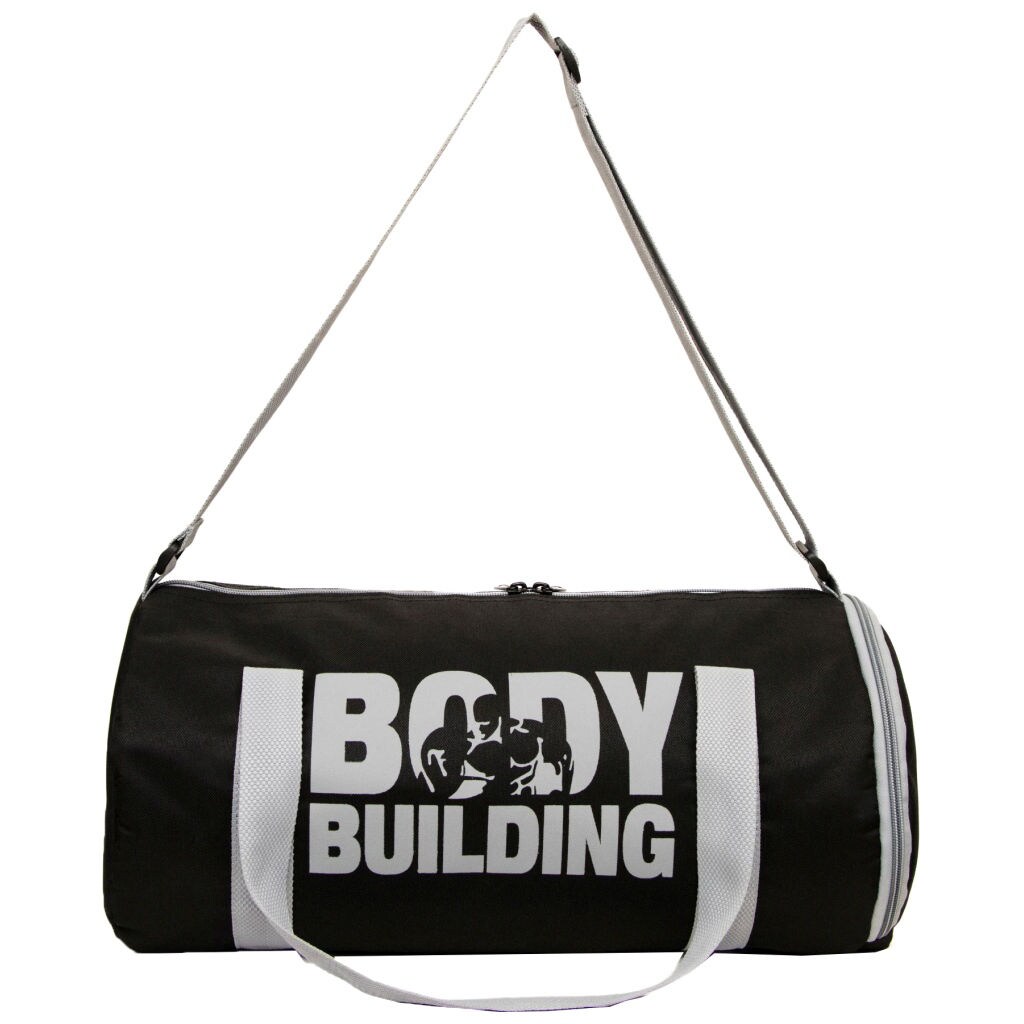 Auxter BB Gym Duffel Bag with Shoe Compartment, Black & Grey