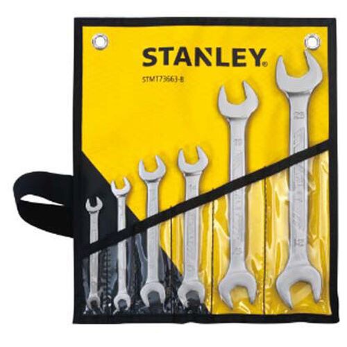 Stanley Double Open End Wrench, Set Of 6 Pcs