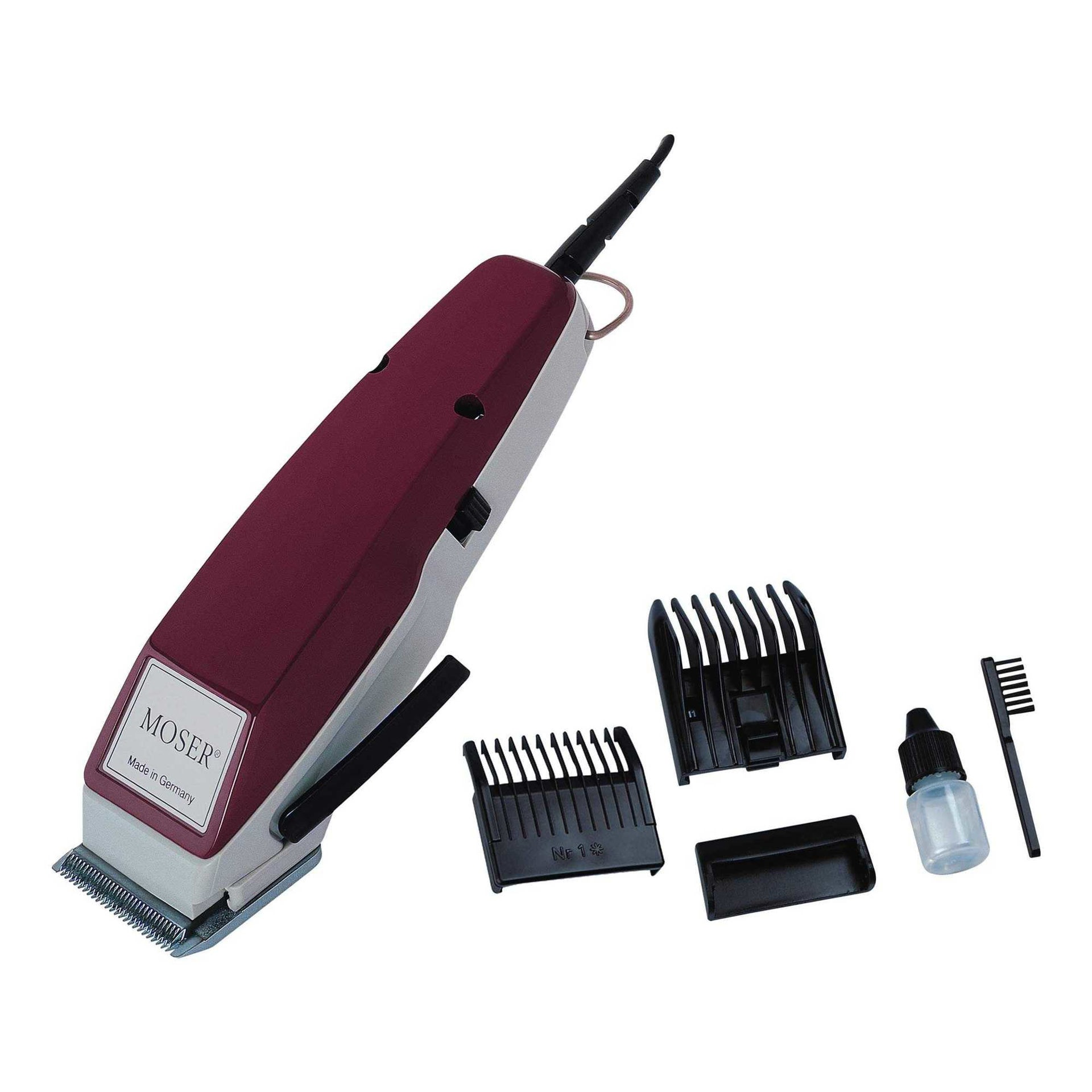 Moser Corded Hair Clipper, 1400-0151, Exclusive C4, 3 Pin, Burgundy