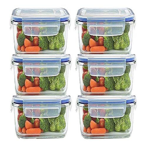 Hridaan Storage Jars and Container for Food, Transparent, Set of 6