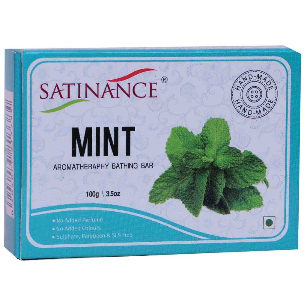 Satinance Mint Aromatherapy Bathing Bar, 100gm