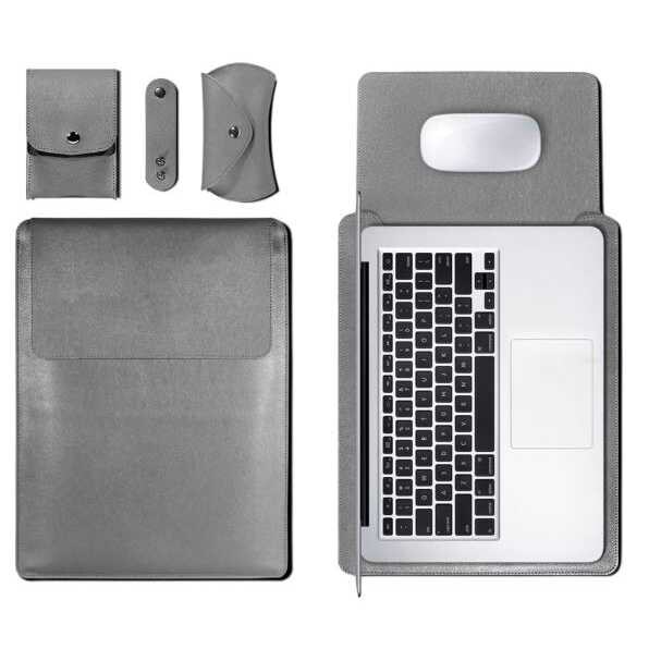 Rag & Sak Laptop Sleeve For Macbook 11 & 12 Inch, Gray