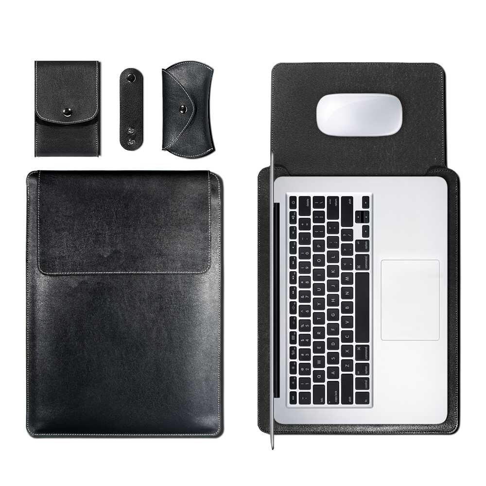 Rag & Sak Laptop Sleeve For Macbook 11 & 12 Inch, Black