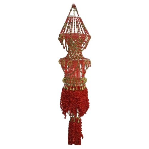 Kaxtang Fiber Pendants Ceiling Lamp, Red