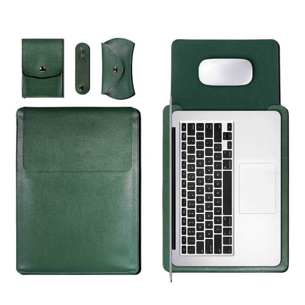 Rag & Sak Laptop Sleeve For Macbook 15 Inch, Green