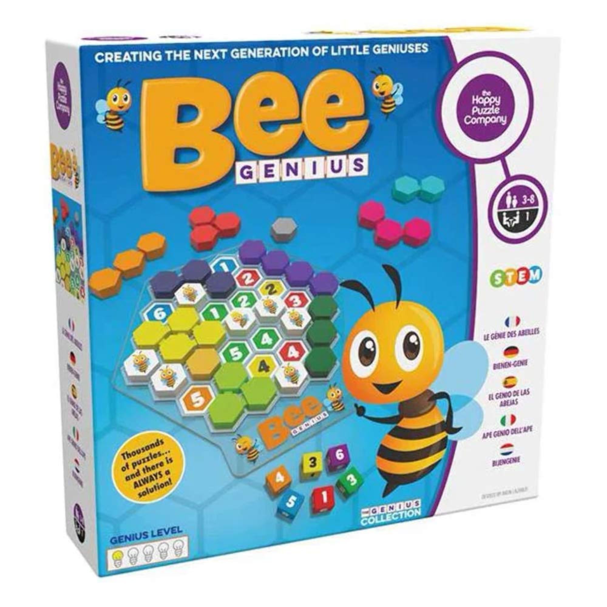 Happy Puzzle Bee Genius Stem Games for Kids
