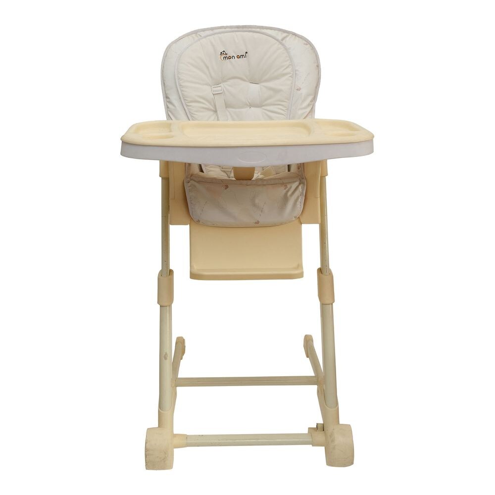 Monami Kids High Chair, Cream & White, 6Months - 3Years