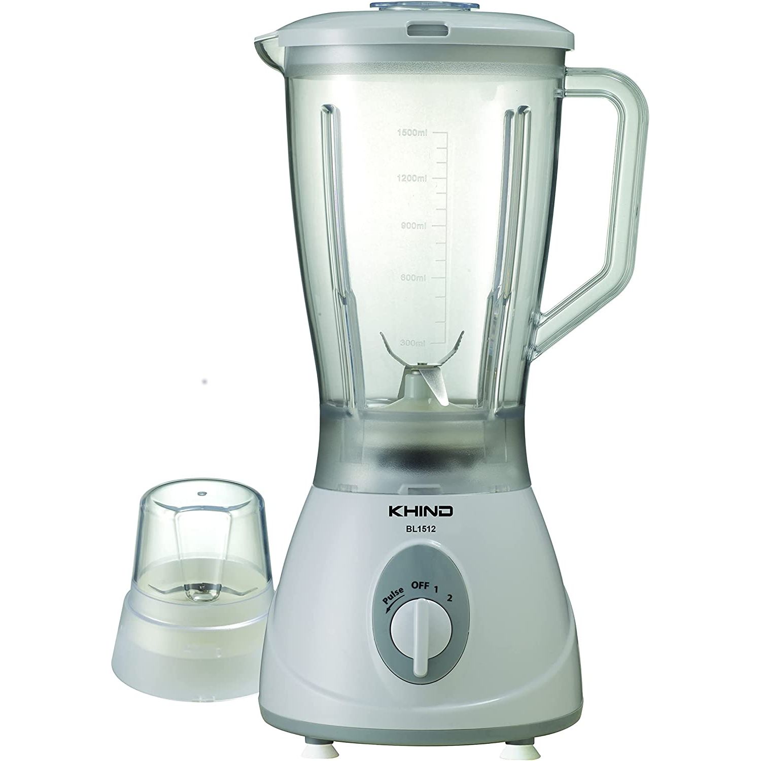 Khind Blender With 2 Speed Control, BL1512, 1.5L, 330W, White