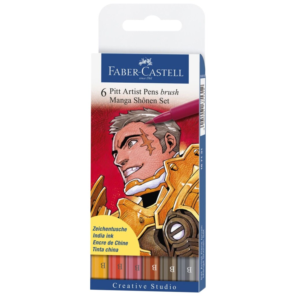 Faber-Castell Pitt Artist Pen Set, Box of 6