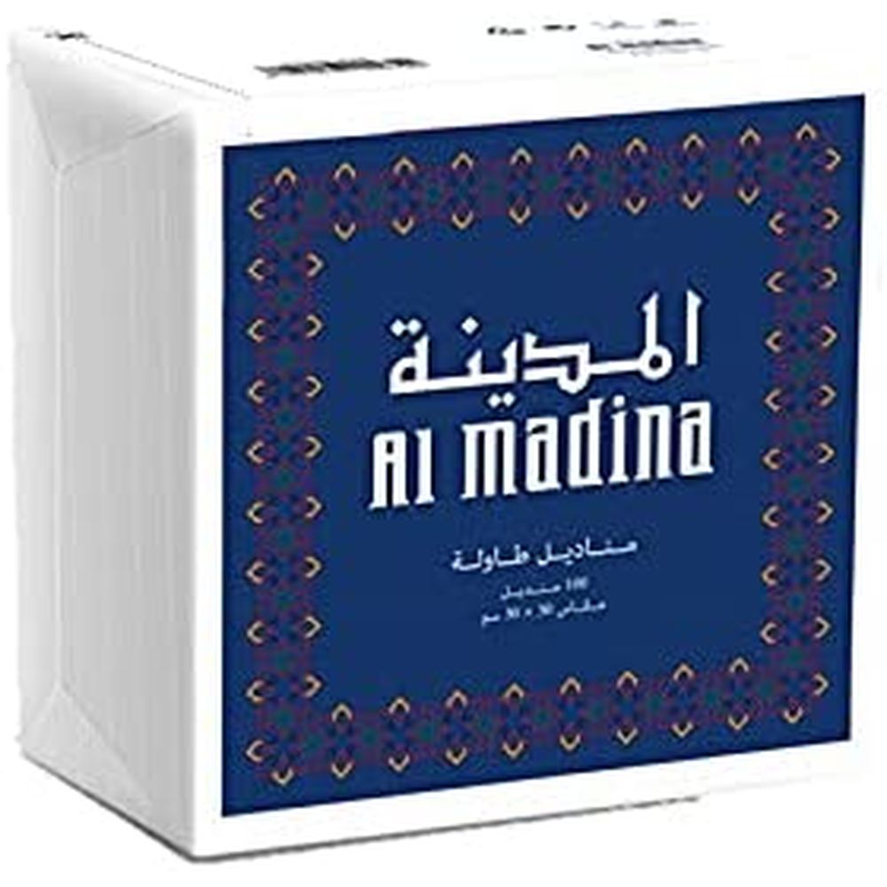 Al Madina Soft Table Napkin, 100 Sheets, 30x30cm