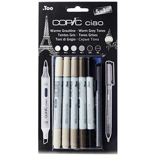 Copic Ciao Set Warm Grey Tones - Pack of 6 Pcs