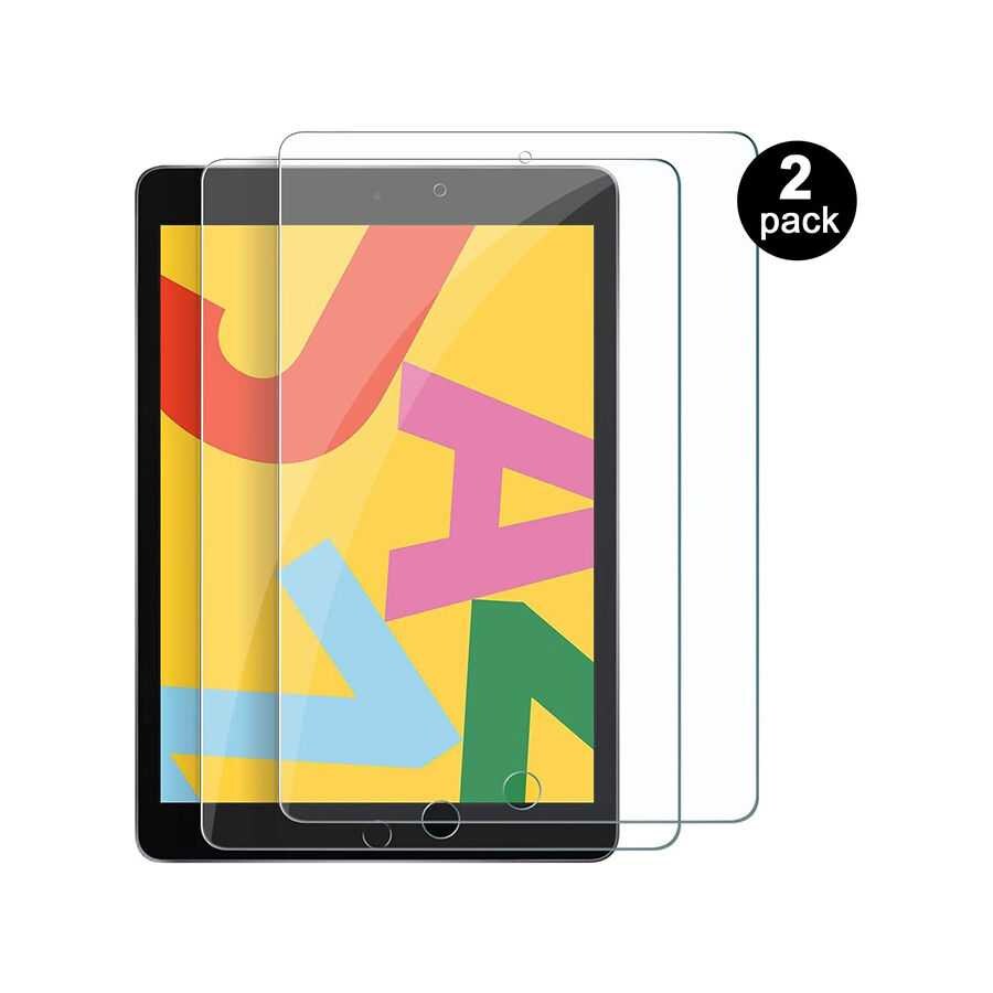HD 9H Tempered Glass Screen Protector for Apple iPad 10.2inch 7th Gen - Pack of 2 Pcs