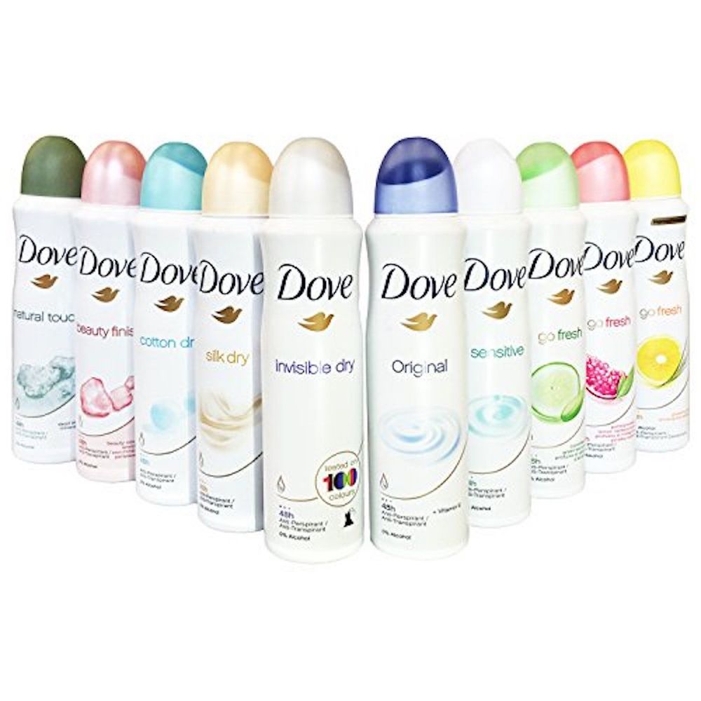 Dove Antiperspirant Deodorant Spray, 150ml, Carton of 12pcs