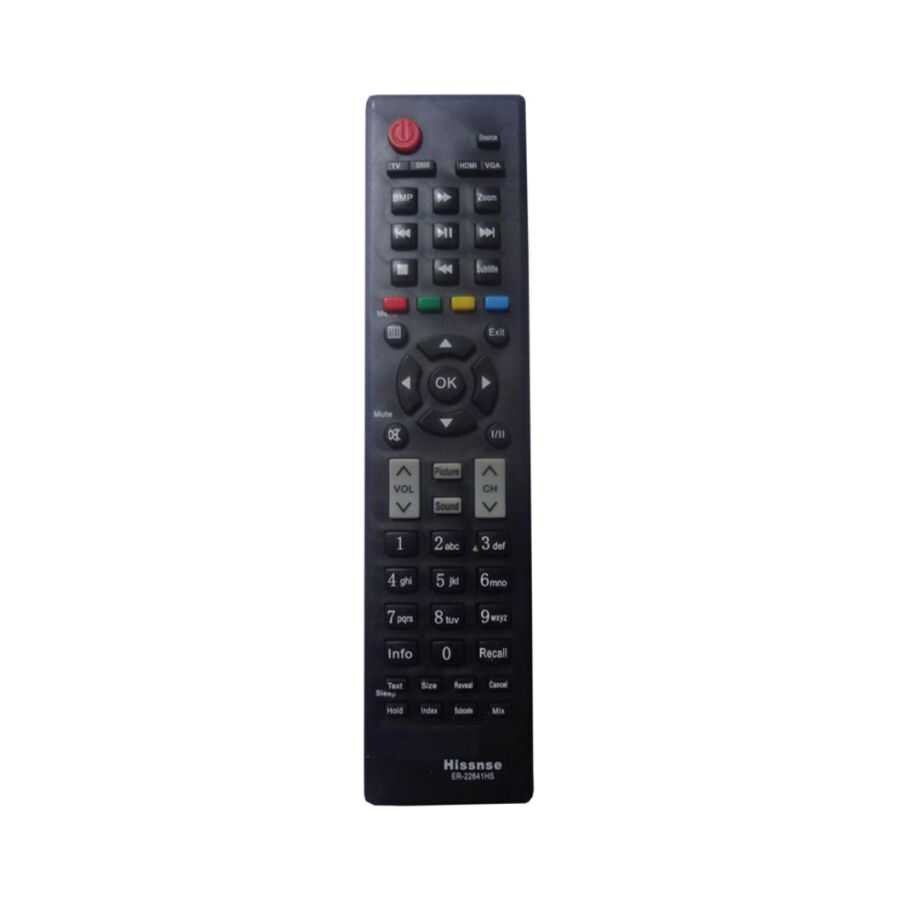 Remote Control For Hisense Television, Black