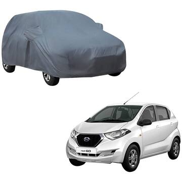 Picture of Kozdiko Car Body Cover with Mirror Pocket for Datsun Go Plus, KZDO393460, Small, Grey