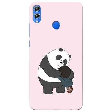 Picture of Panda Close Hug Printed Mobile Cover, Honor 8X, Light Pink