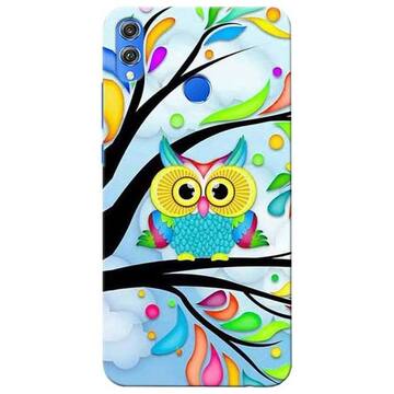 Picture of Spring Owl Printed Mobile Cover, Honor 8X, Multicolour