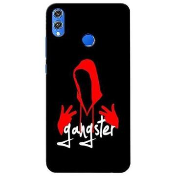 Picture of Gangster Hand Signs Printed Mobile Cover, Honor 8X, Black