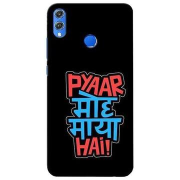 Picture of Pyaar Moh Maya Hai! Printed Mobile Cover, Honor 8X, Black