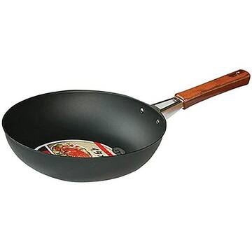 Picture of Rotwal Iron Coated Pekin Pan Wokpan Made in Japan, Black