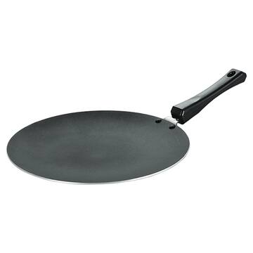 Picture of Nirlon Non Stick Concave Tawa with Bakelite Handle, Grey & Red