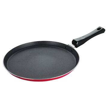 Picture of Nirlon Non Stick Tawa with Bakelite Handle, Black & Red