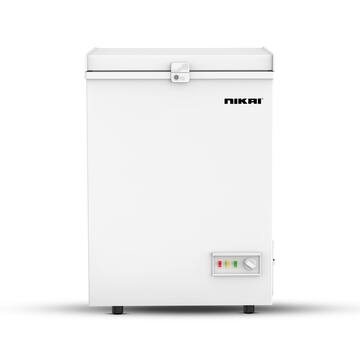 Picture of Nikai Single Door Chest Freezer with Storage Basket, 150L, White