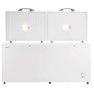 Picture of Hisense Double Door Chest Freezer, 650L, Silver