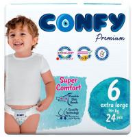 Picture of Confy Premium Size 6 Extra Large Baby Diaper, 24 Pieces, Pack of 5