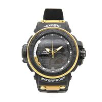 Picture of Exponi Waterproof Digital Watch with Box, Black & Yellow, Carton of 50 Pcs