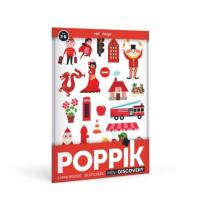 Picture of Poppik Mini Poster La Ville Stickers, Red, 3 - 8 Years