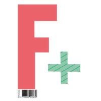 Picture of Poppik Repositionable Wall Stickers Letter F