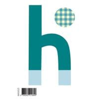 Picture of Poppik Repositionable Wall Stickers, Letter H