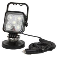 Picture of Groz Portable 630 LED Lamp With Magnetic Base, Black, 15 Watt