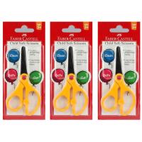 Picture of Faber-Castell Child Safe Scissors, Pack of 3