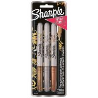 Picture of Sharpie Metallic Permanent Markers, 3 Pcs