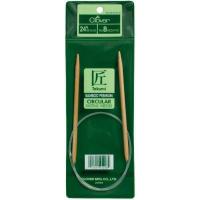 Picture of Clover Takumi Bamboo Circular Knitting Needles, 24inch, 7/4.5mm