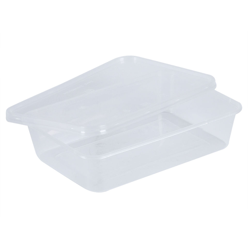 Disposable 5 Pcs Microwave Containers Pack, 500CC - Carton of 36 Packs