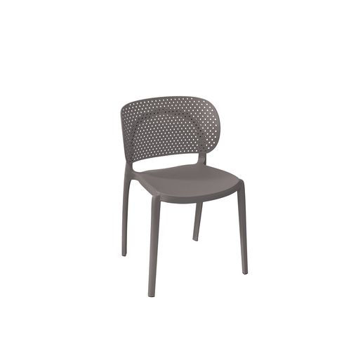 Daamudi Mono Dotted Stackable Chair, Carton of 2 Pcs