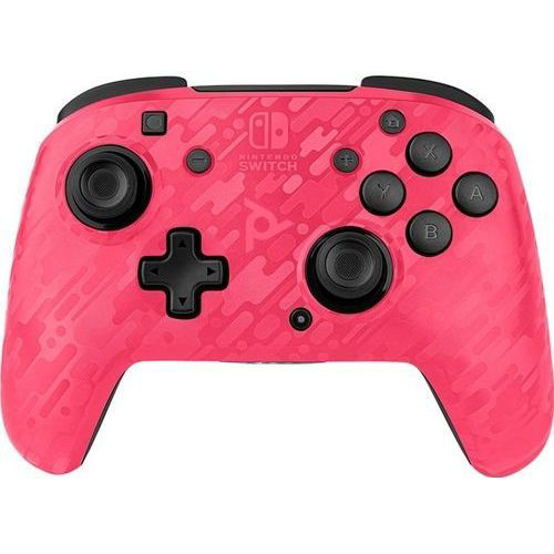 PDP Gaming Faceoff Wireless Deluxe Controller for Nintendo Switch, Pink