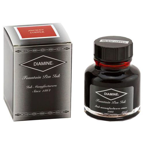 Diamine Fountain Pen Ink Bottle, Ancient Copper