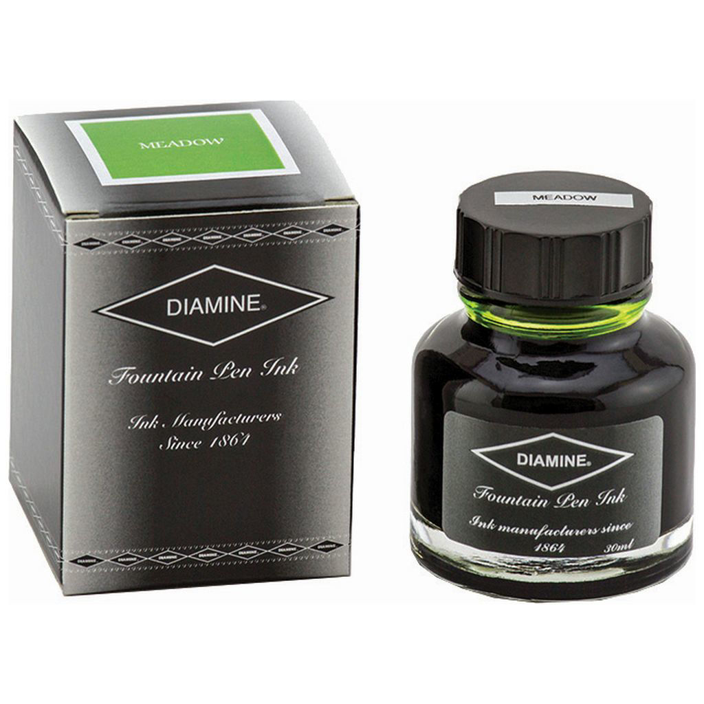 Diamine Glass Ink Bottle, Meadow 