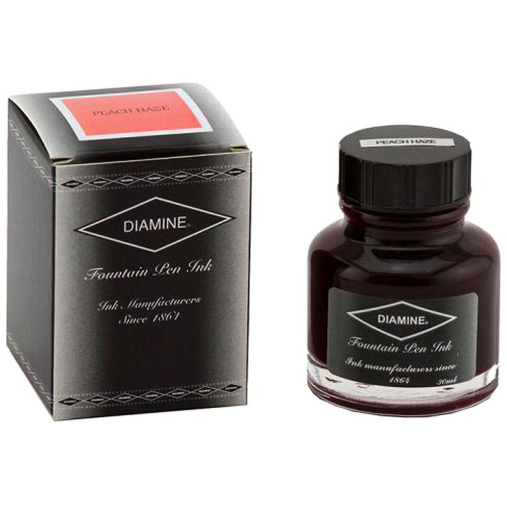 Diamine Ink Glass Bottle, Peach Haze