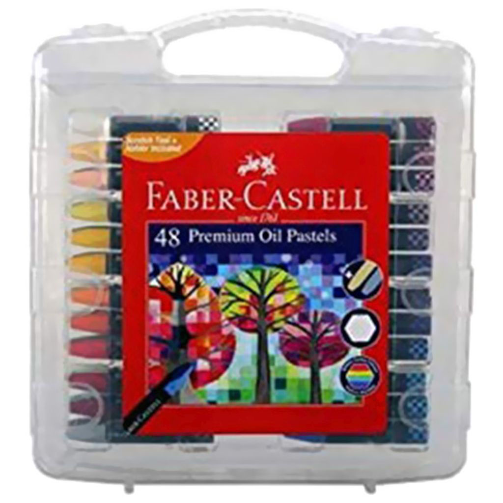 Faber-Castell Premium Hexagonal Oil Pastel Set, 48 pcs