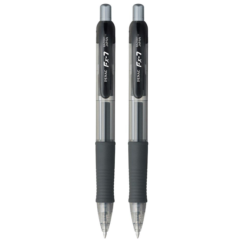 Penac Gel Ball Pen, FX-7, Pack of 2