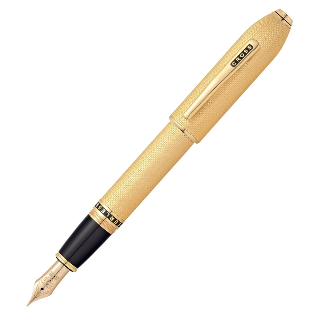 Cross Peerless 125 Fountain Pen with Screw-off Cap, 23kt Heavy Gold Plated