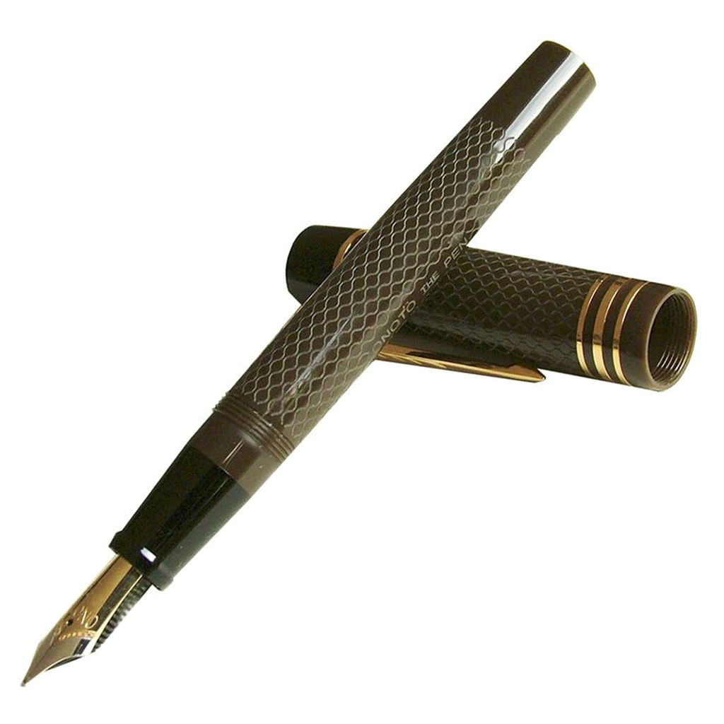 Onoto Magna Classic Havanna Fountain Pen, Brown and Gold