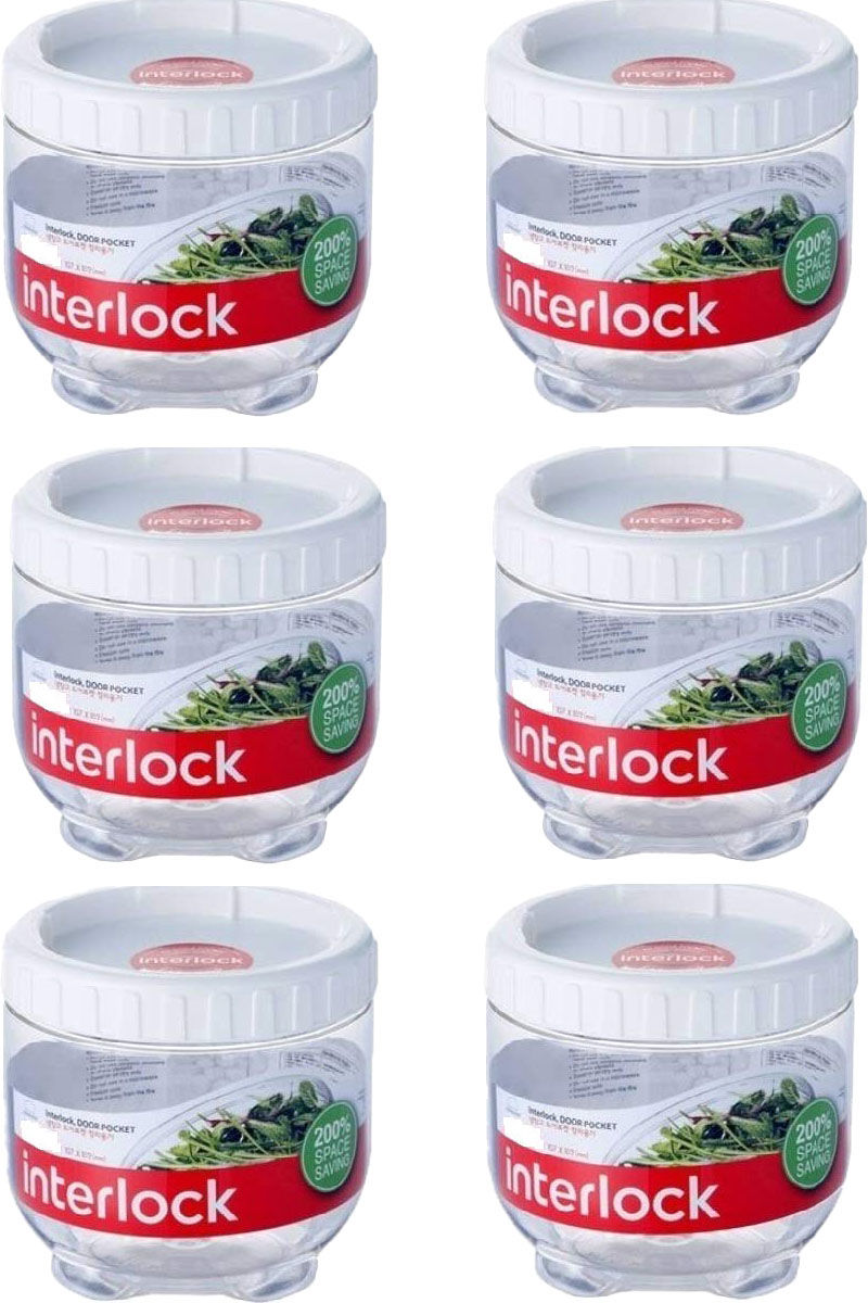 Hridaan Grocery Container for Kitchen, 180ml, Pack of 6